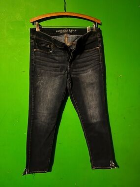 American Eagle Outfitters Black/Dark Blue Women's Jeggings - Stretch Skinny